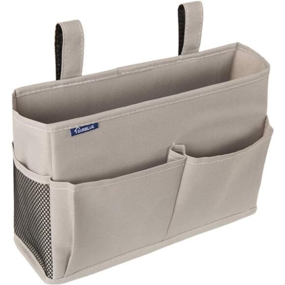 Bedside Caddy Hanging Bed Organizer Storage Bag Pocket for Bunk & Hospital Beds - Picture 1 of 7